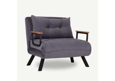 Rozkládací křeslo COMPACT, šedá