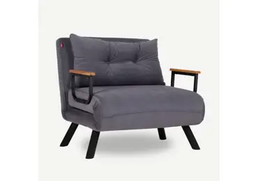 Rozkládací křeslo COMPACT, šedá