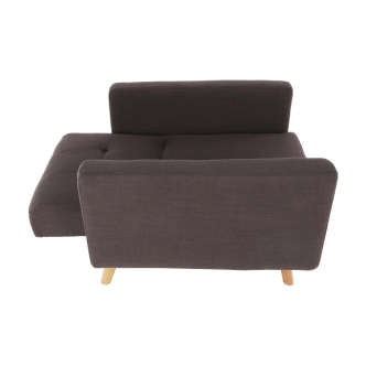 Rozkládací křeslo PRITTA, hnědá