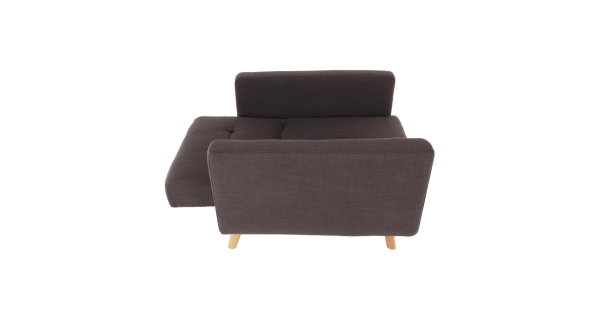 Rozkládací křeslo PRITTA, hnědá