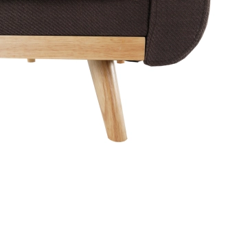 Rozkládací křeslo PRITTA, hnědá