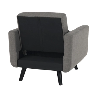 Rozkládací křeslo PRITTA, šedá