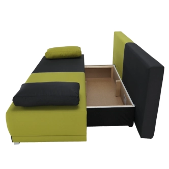 Rozkládací pohovka ADWANG, šedá/zelená