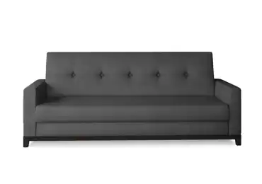 Rozkládací pohovka ALSTONI 17, ořech/tmavě šedá látka