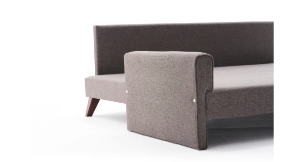 Rozkládací pohovka AMARA, hnědá