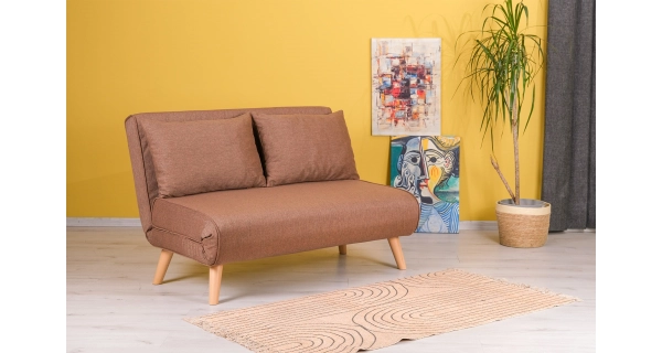 Rozkládací pohovka ASTRO, hnědá