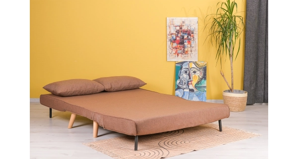 Rozkládací pohovka ASTRO, hnědá