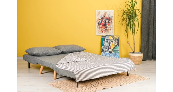 Rozkládací pohovka ASTRO, světle šedá