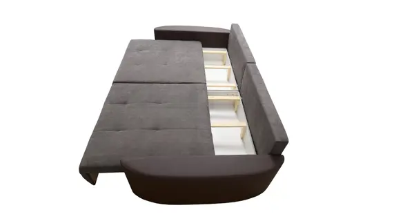 Rozkládací pohovka DRERE, šedohnědá /tmavě hnědá