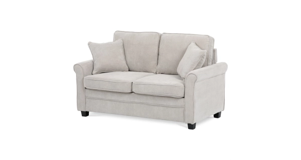 Rozkládací pohovka ELHAL, manšestrová béžová látka