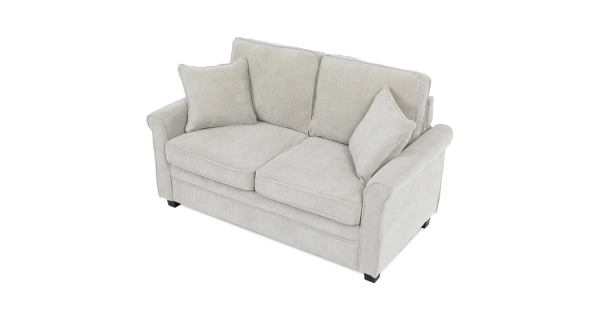 Rozkládací pohovka ELHAL, manšestrová béžová látka