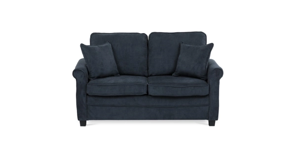 Rozkládací pohovka ELHAL, manšestrová černá látka