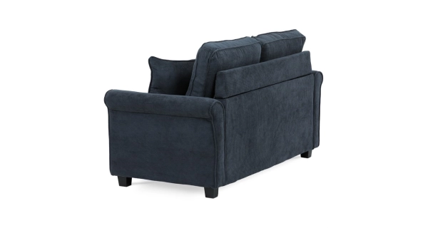 Rozkládací pohovka ELHAL, manšestrová černá látka