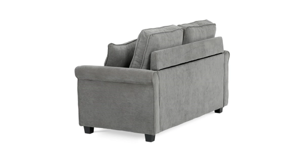 Rozkládací pohovka ELHAL, manšestrová šedá látka