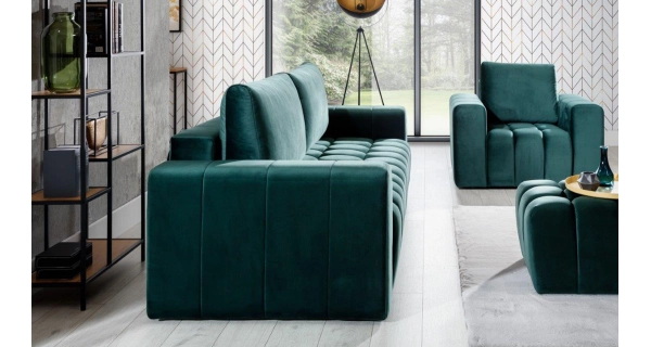 Rozkládací pohovka GRAHAMIA 05, modrá látka