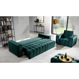 Rozkládací pohovka GRAHAMIA 11, šedá látka