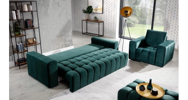 Rozkládací pohovka GRAHAMIA 11, šedá látka