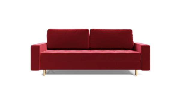 Rozkládací pohovka GREYIA, červená