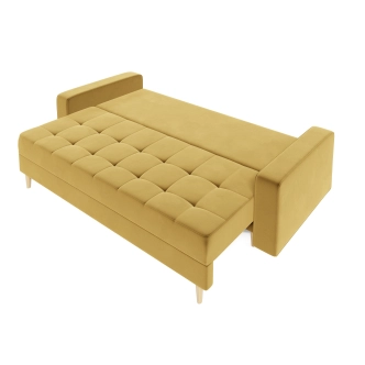 Rozkládací pohovka GREYIA, hořčicová