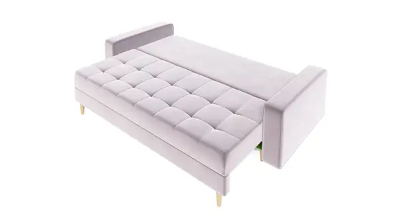 Rozkládací pohovka GREYIA, starorůžová