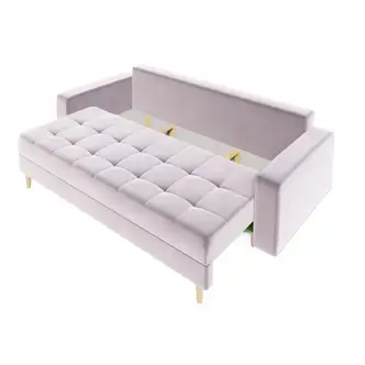 Rozkládací pohovka GREYIA, starorůžová