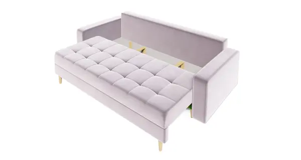 Rozkládací pohovka GREYIA, starorůžová