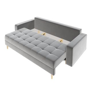 Rozkládací pohovka GREYIA, světlá šedá