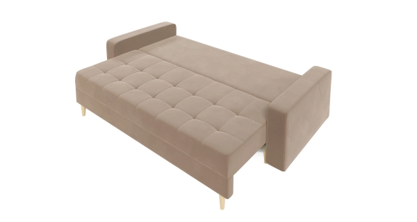 Rozkládací pohovka GREYIA, světle hnědá