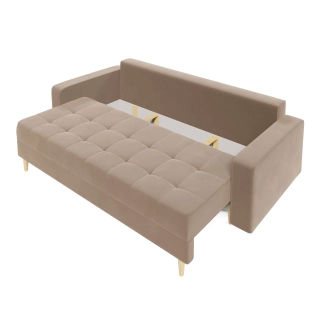 Rozkládací pohovka GREYIA, světle hnědá