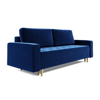 Rozkládací pohovka GREYIA, tmavá modrá