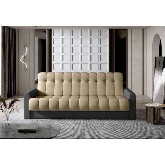 Rozkládací pohovka LIMOGES 01, světle hnědá/tmavě šedá