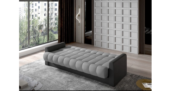 Rozkládací pohovka LIMOGES 02, šedá/tmavě šedá