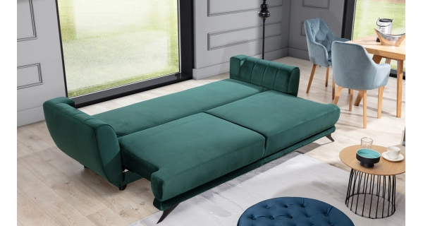 Rozkládací pohovka MASSONIA 07, modrá látka