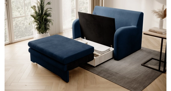 Rozkládací pohovka MERICI, modrá