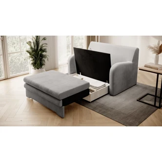 Rozkládací pohovka MERICI, světle šedá