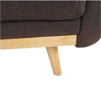 Rozkládací pohovka PRITTA, hnědá