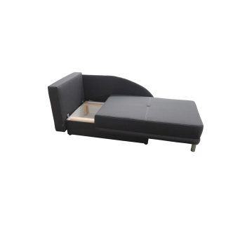 Rozkládací pohovka RAMNA, levá, černošedé