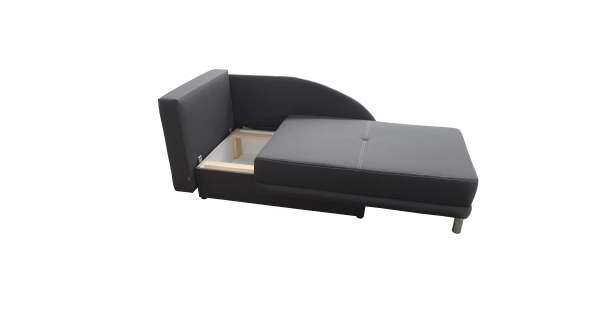 Rozkládací pohovka RAMNA, levá, černošedé