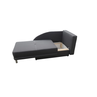 Rozkládací pohovka RAMNA, pravá, černošedé