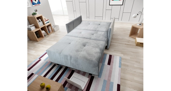 Rozkládací pohovka RECBELI 2, světle šedá