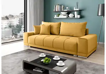 Rozkládací pohovka RINASPIRI, žlutá