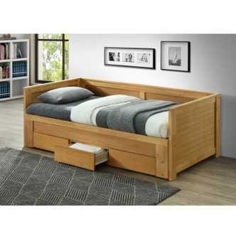 Rozkládací postel RICHENZA, dub