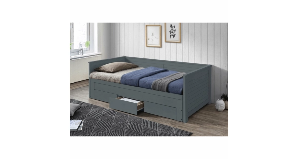 Rozkládací postel RICHENZA, šedá