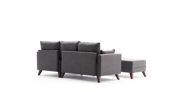 Rozkládací rohová sedačka AMARA, pravá, antracit