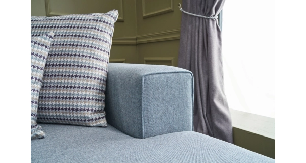 Rozkládací rohová sedačka ARGUS, modrá