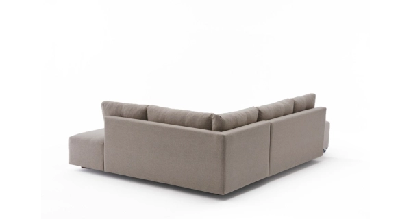 Rozkládací rohová sedačka BOB, pravá, krémová