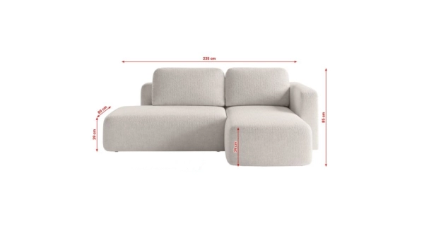 Rozkládací rohová sedačka BODRINO s úložným prostorem, zelená látka