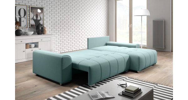 Rozkládací rohová sedačka FATMAGUL, tmavě šedá