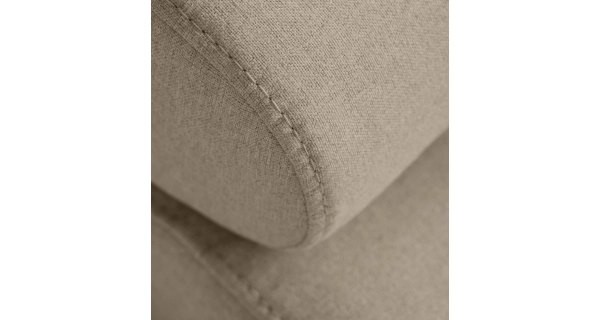 Rozkládací rohová sedačka MENDON 23, krémová látka, levá