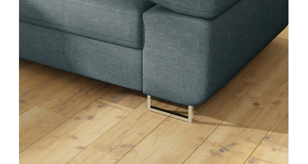 Rozkládací rohová sedačka MENDON 24, šedá látka, levá